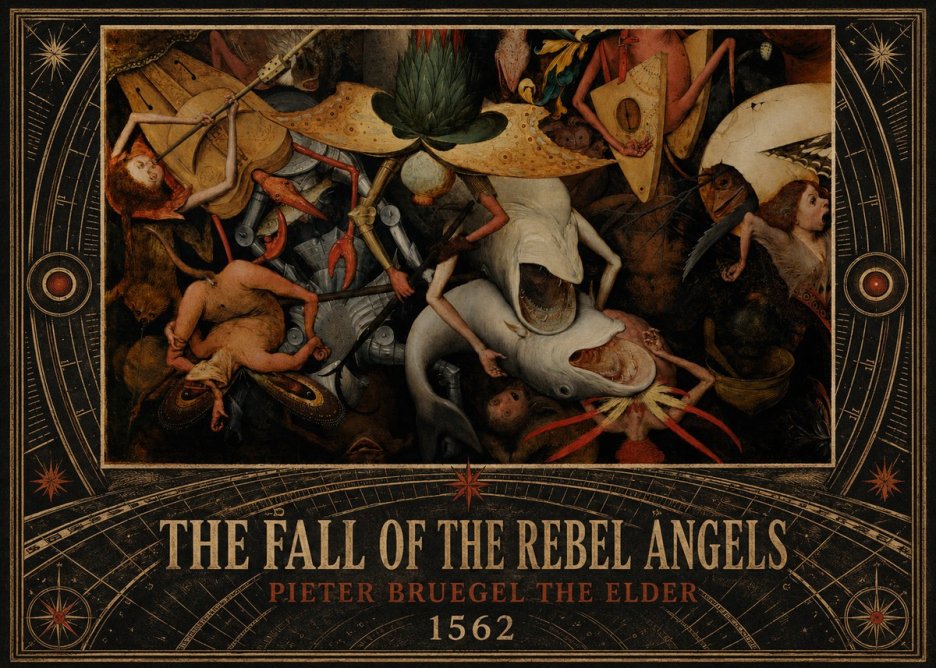 Pieter Bruegel The Fall of the Rebel Angels VI No5 - Poster
