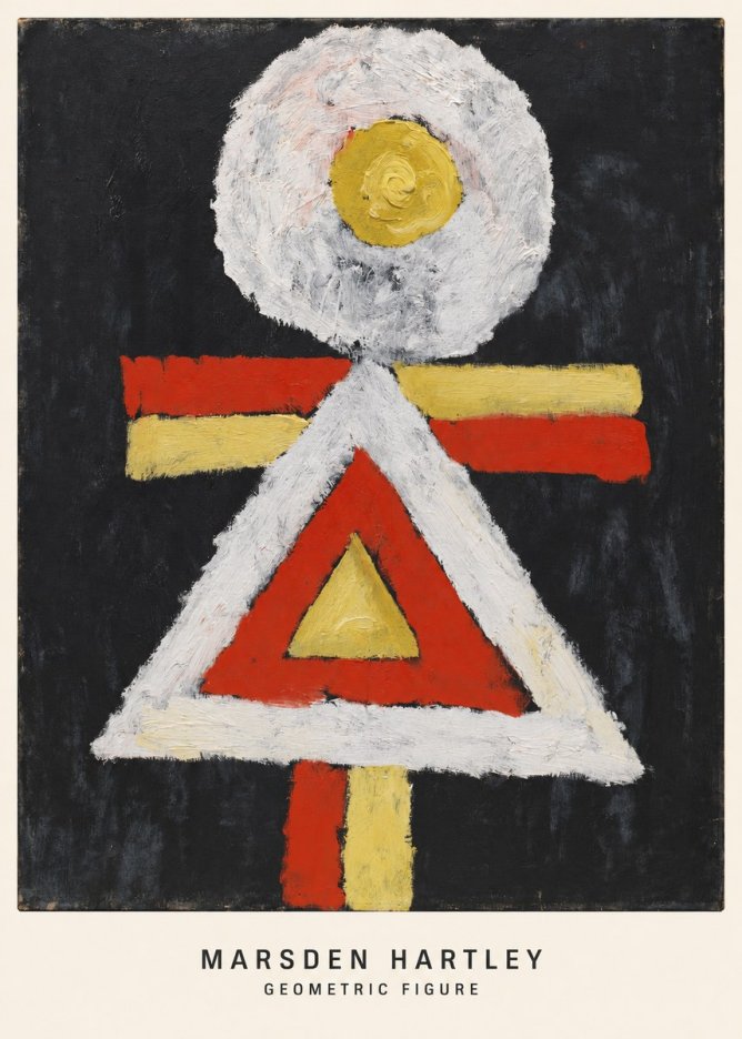 Marsden Hartley Geometric Figure No6 - Poster