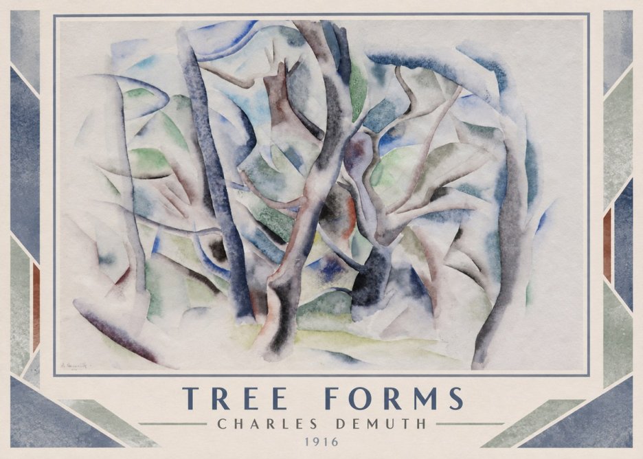 Charles Demuth Tree Forms No1 - Poster
