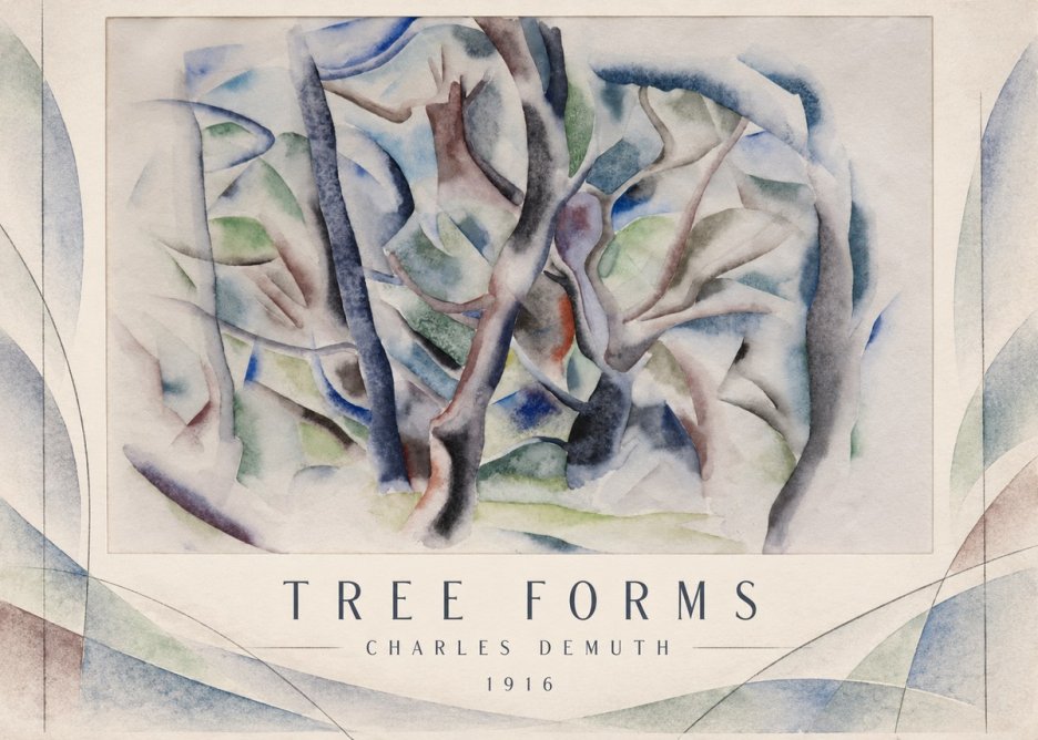 Charles Demuth Tree Forms No3 - Poster