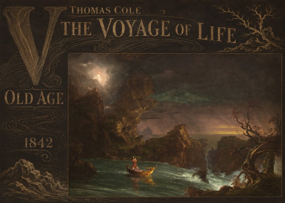 Thomas Cole The Voyage of Life: Old Age V No6 - Poster