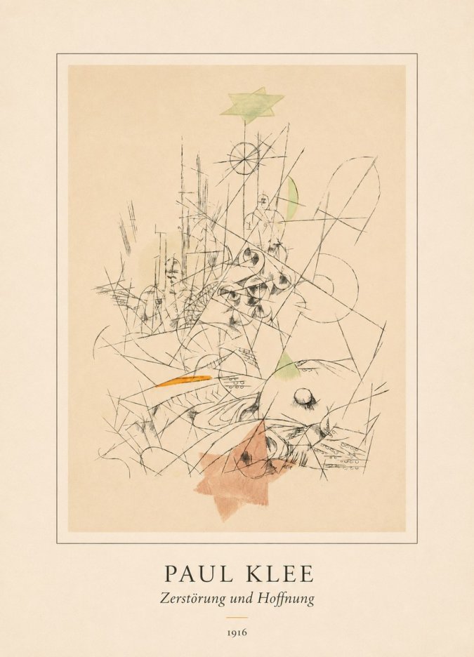 Paul Klee Zerstörung Und Hoffnung II No4 - Poster