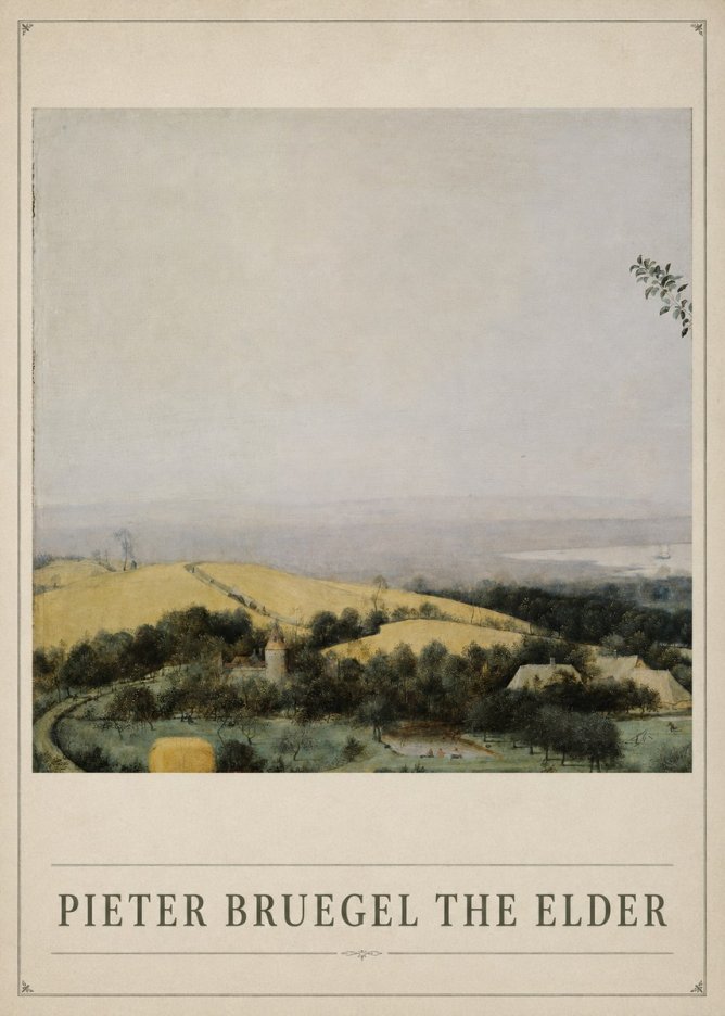 Pieter Bruegel The Harvesters VI No1 - Poster