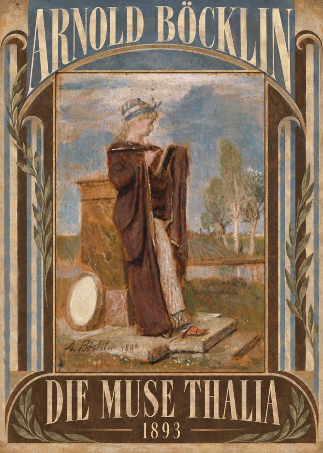 Arnold Böcklin Die Muse Thalia I No5 - Poster