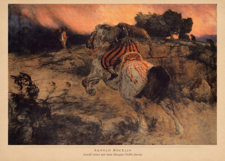 Arnold Böcklin Astolf Reitet Mit Dem Haupte Orills Davon No2 - Poster
