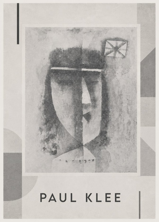 Paul Klee Head of a Man No4 - Poster