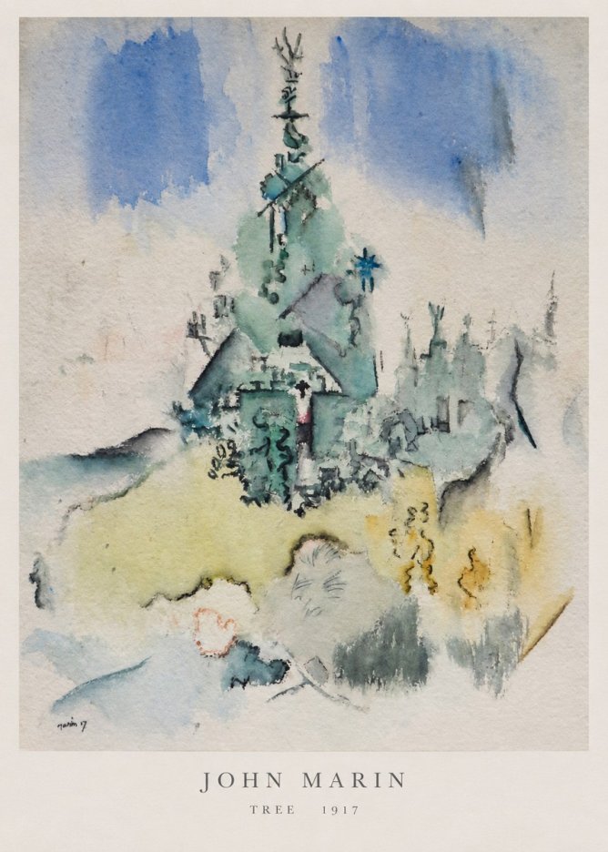 John Marin Tree No6 - Poster