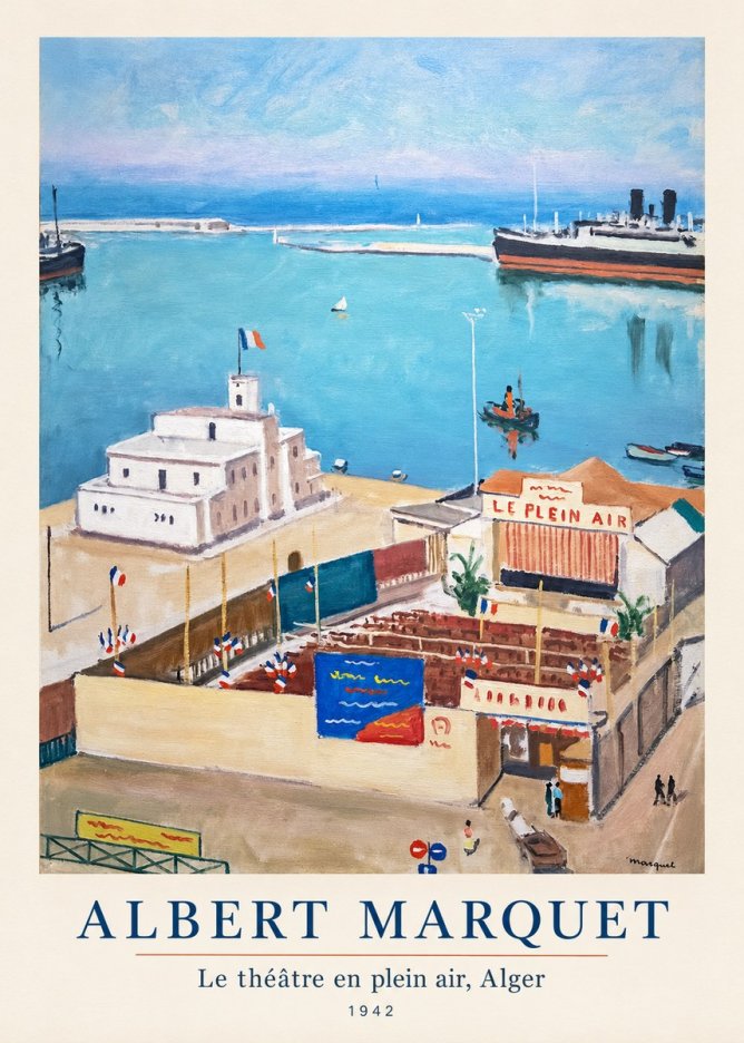 Albert Marquet Le Théâtre En Plein Air, Alger No5 - Poster