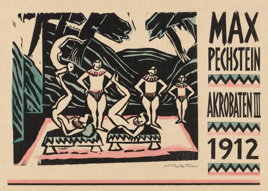 Max Pechstein Akrobaten Iii No6 - Poster