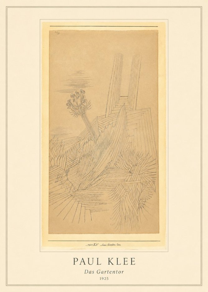 Paul Klee Das Gartentor II No5 - Poster
