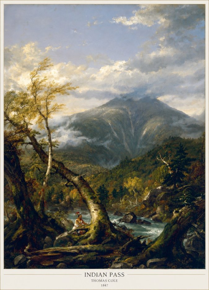 Thomas Cole Indian Pass II No6 - Poster