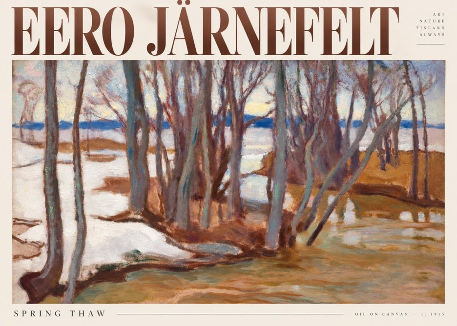 Eero Järnefelt Spring Thaw No5 - Poster