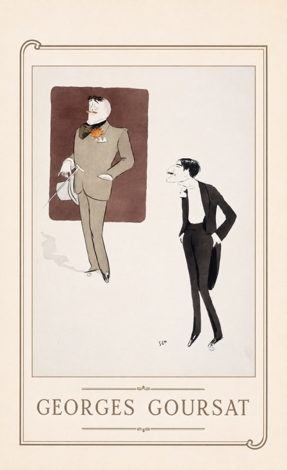 Georges Goursat High Society Caricature No1 - Poster