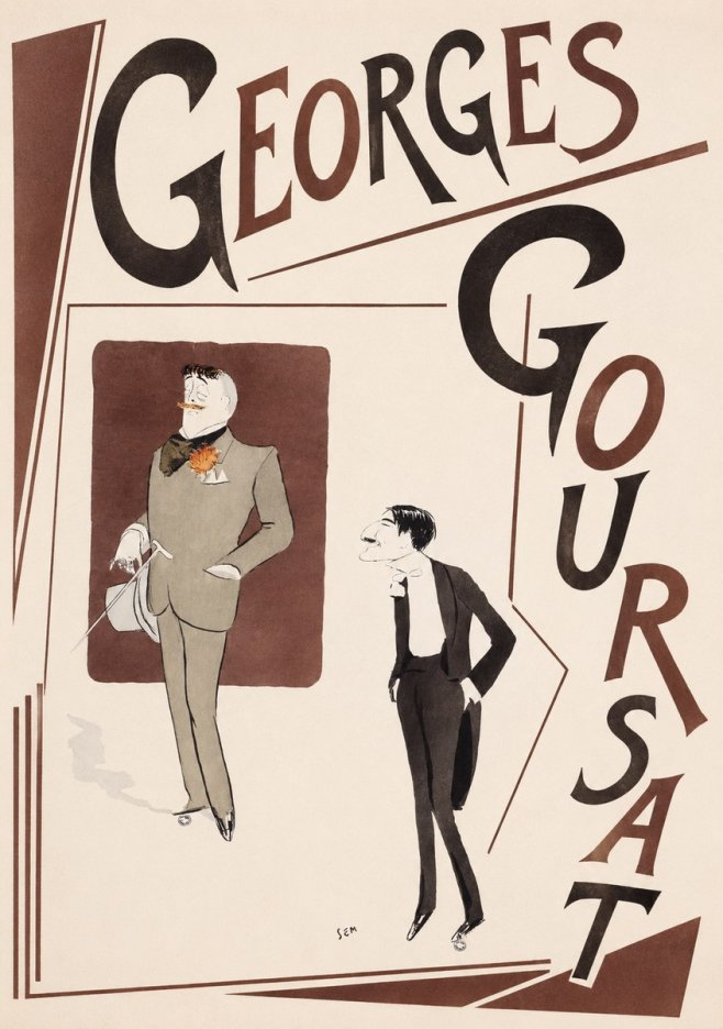Georges Goursat High Society Caricature No5 - Poster