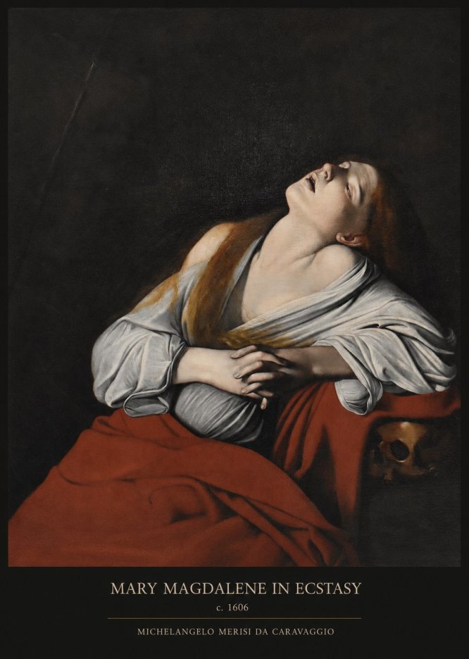 Michelangelo Merisi da Caravaggio Mary Magdalene in Ecstasy No5 - Poster