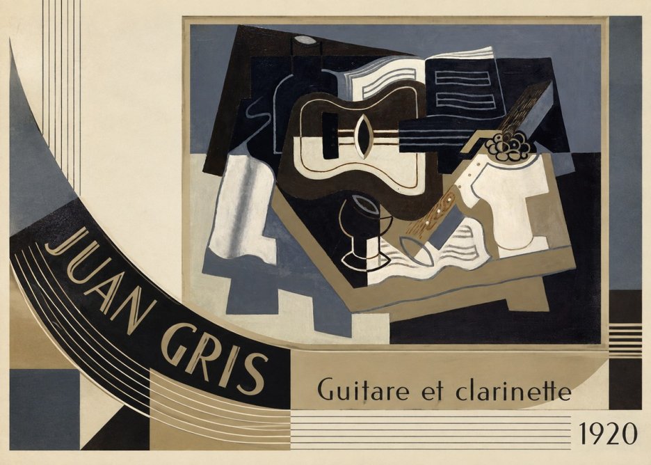 Juan Gris Guitare Et Clarinette No4 - Poster