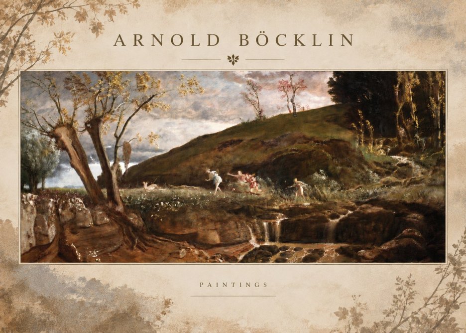 Arnold Böcklin Nymphs and Satyr No6 - Poster