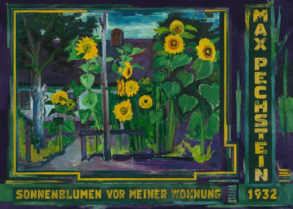 Max Pechstein Sonnenblumen Vor Meiner Wohnung No3 - Poster