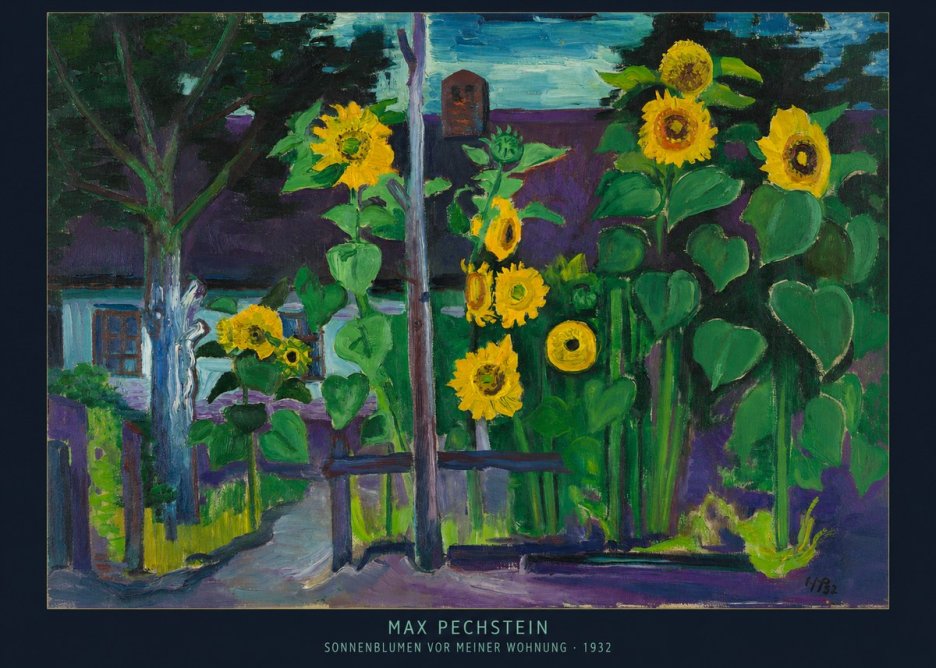 Max Pechstein Sonnenblumen Vor Meiner Wohnung No6 - Poster