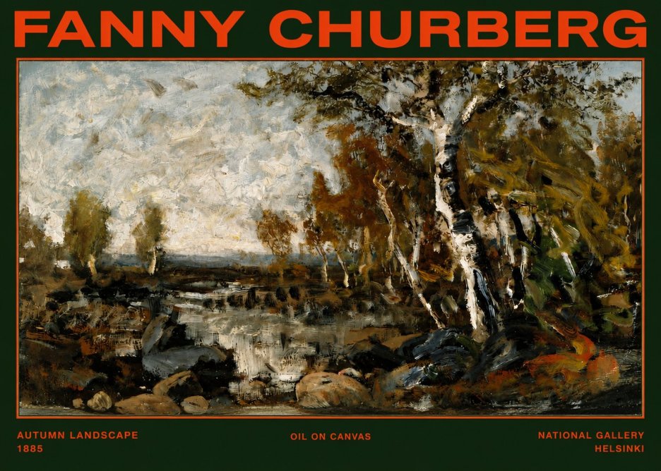 Fanny Churberg Autumn Landscape No2 - Poster