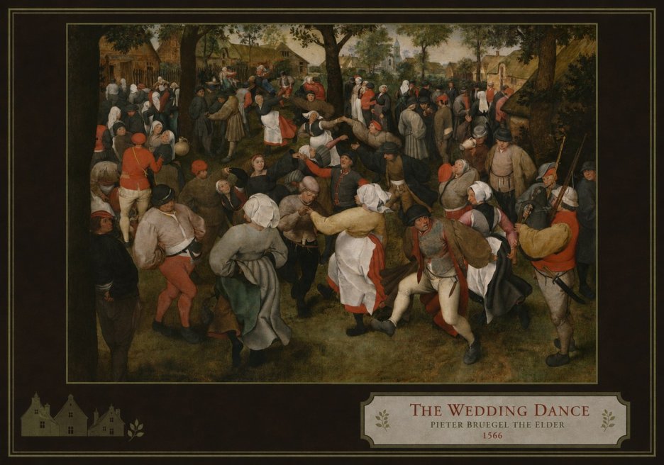 Pieter Bruegel The Wedding Dance II No3 - Poster