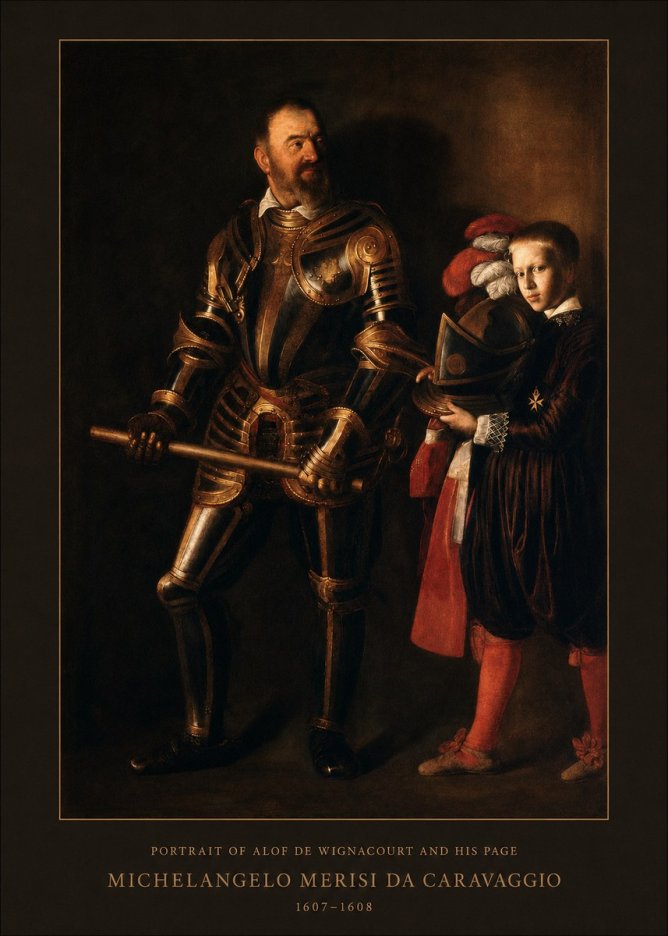 Michelangelo Merisi da Caravaggio Portrait of Alof De Wignacourt and His Page No4 - Poster