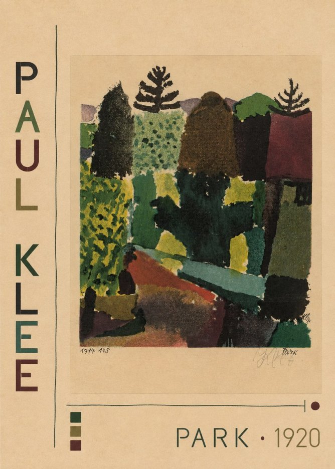 Paul Klee Park II No2 - Poster