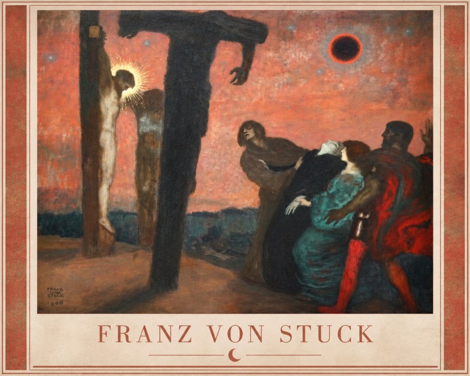 Franz von Stuck Crucifixion No2 - Poster