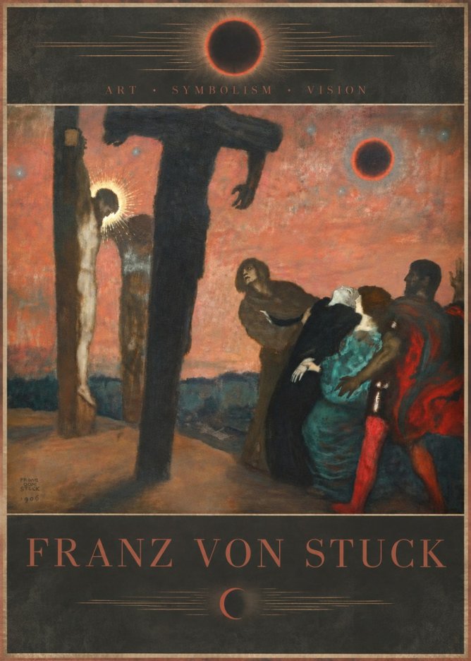 Franz von Stuck Crucifixion No6 - Poster