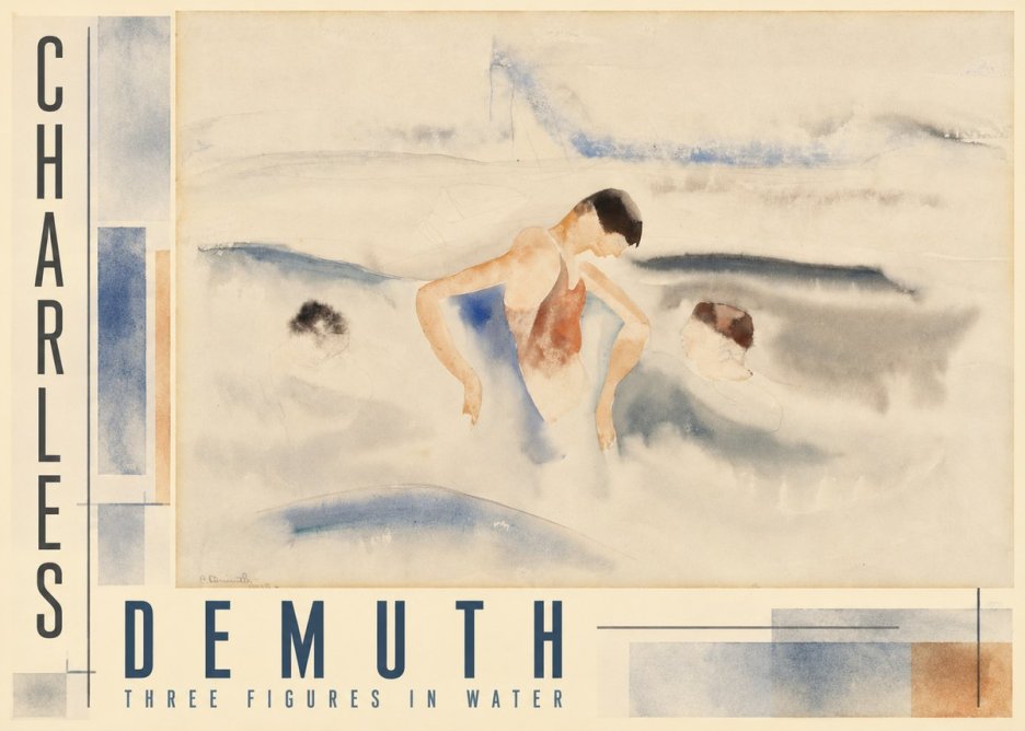 Charles Demuth Three Figures in Water No2 - Poster