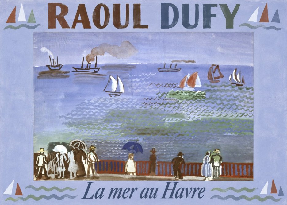 Raoul Dufy La Mer Au Havre No5 - Poster