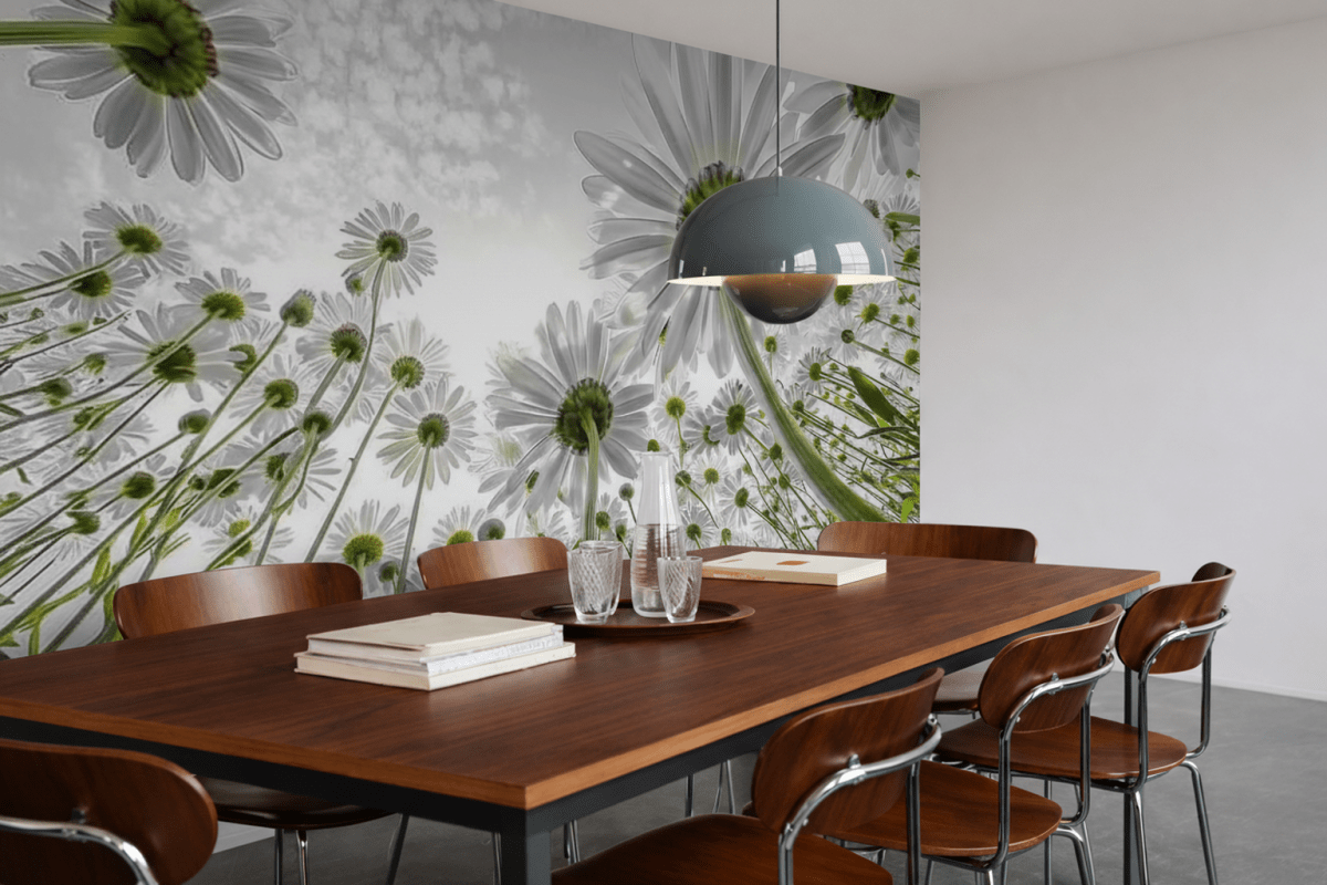 Sunlit Blossom Field