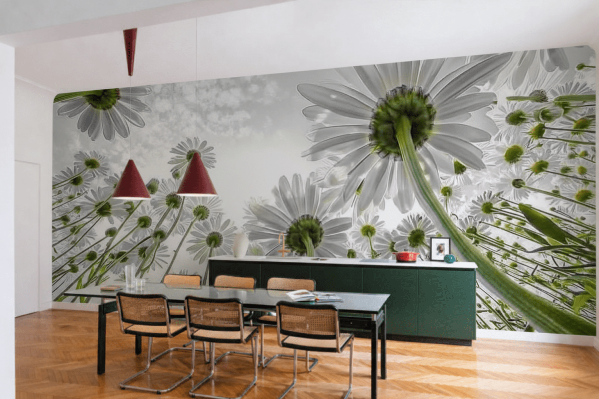 Sunlit Blossom Field