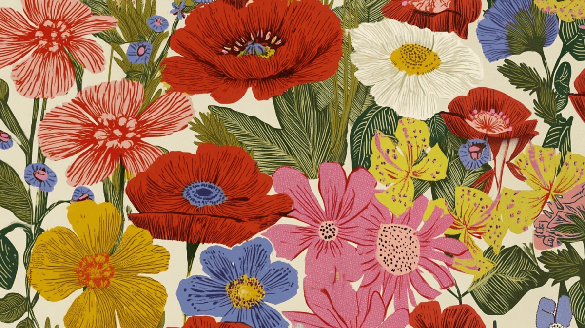 Vibrant Floral Tapestry