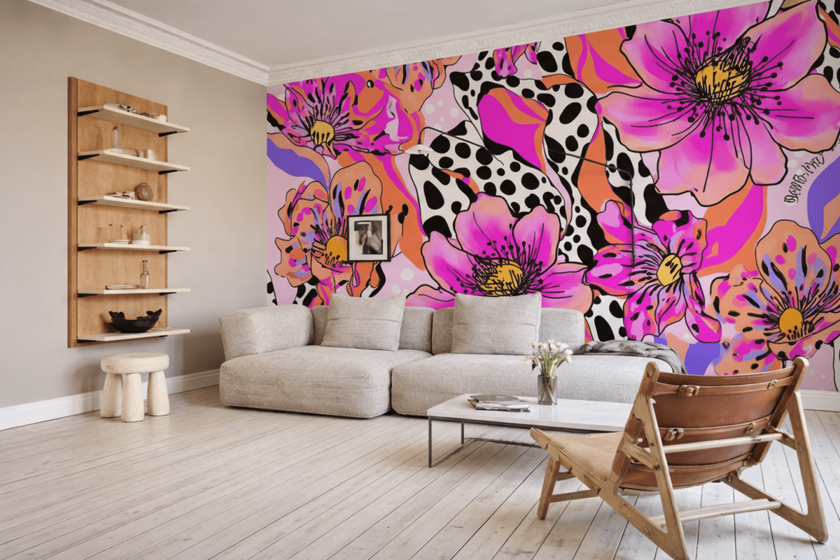 Vivid Flora Mosaic