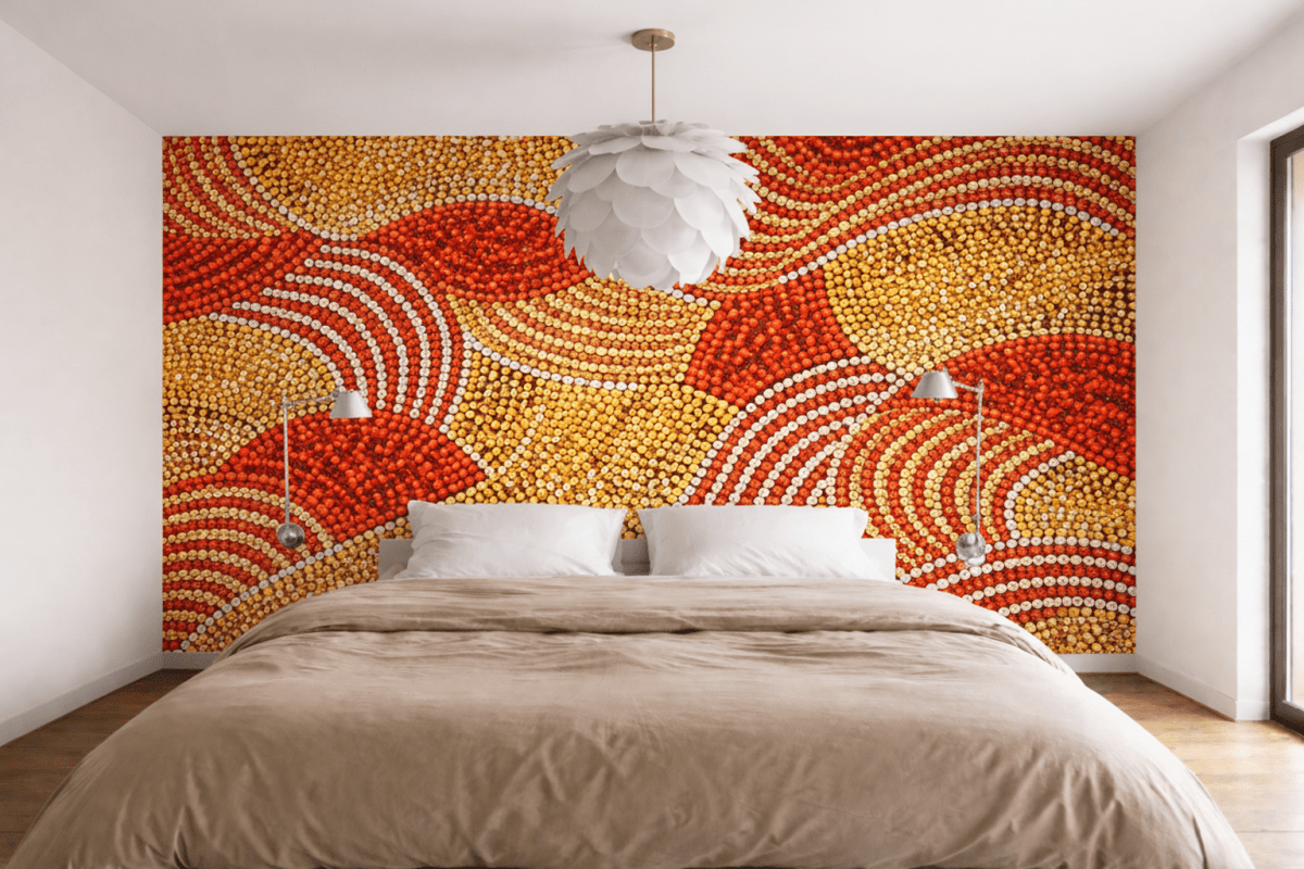 Sunset Mosaic Waves