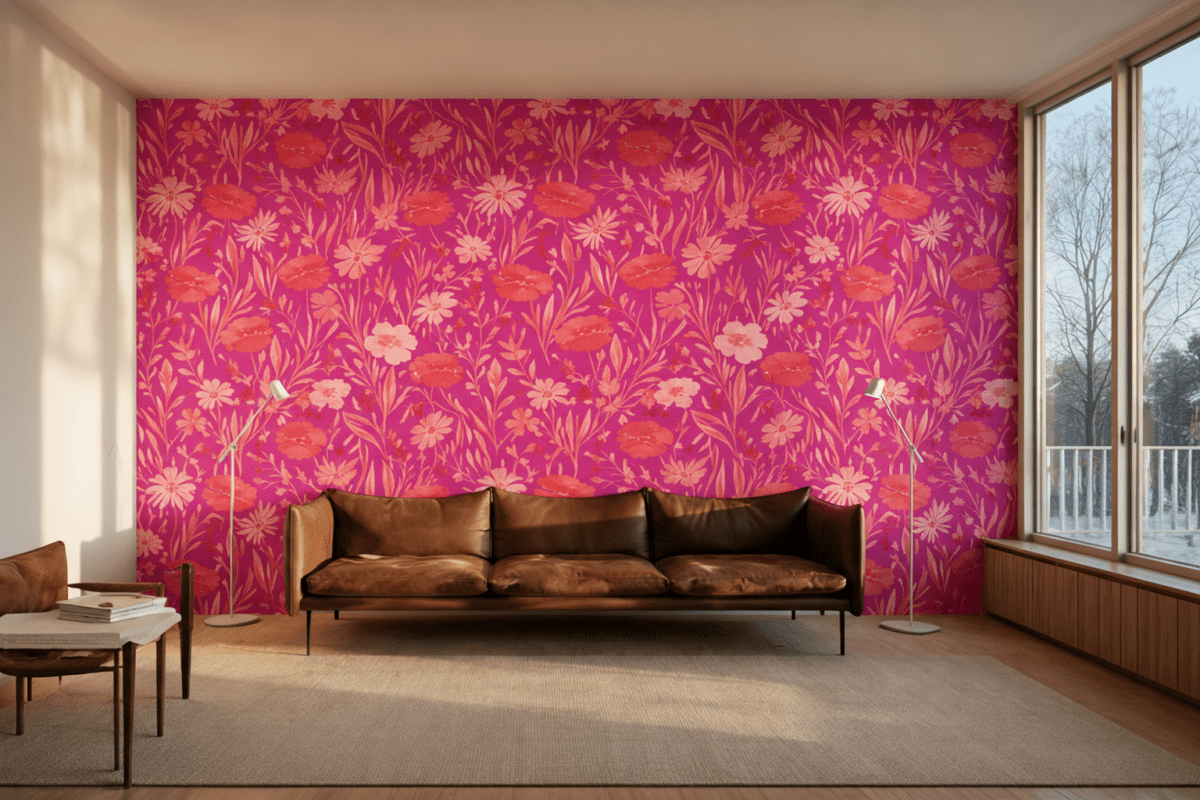 Crimson Blossom Field