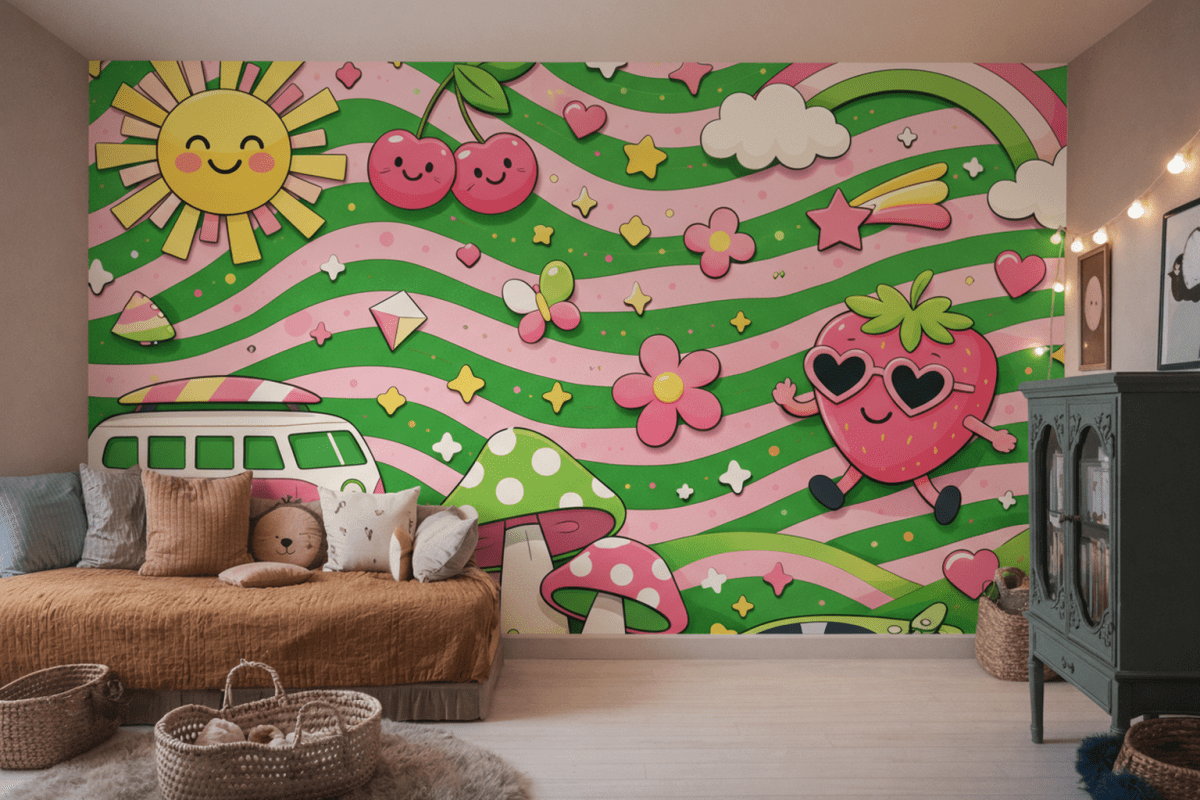 Retro Sunshine Mural