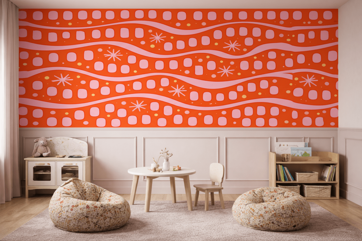 Vibrant Ripple Mosaic