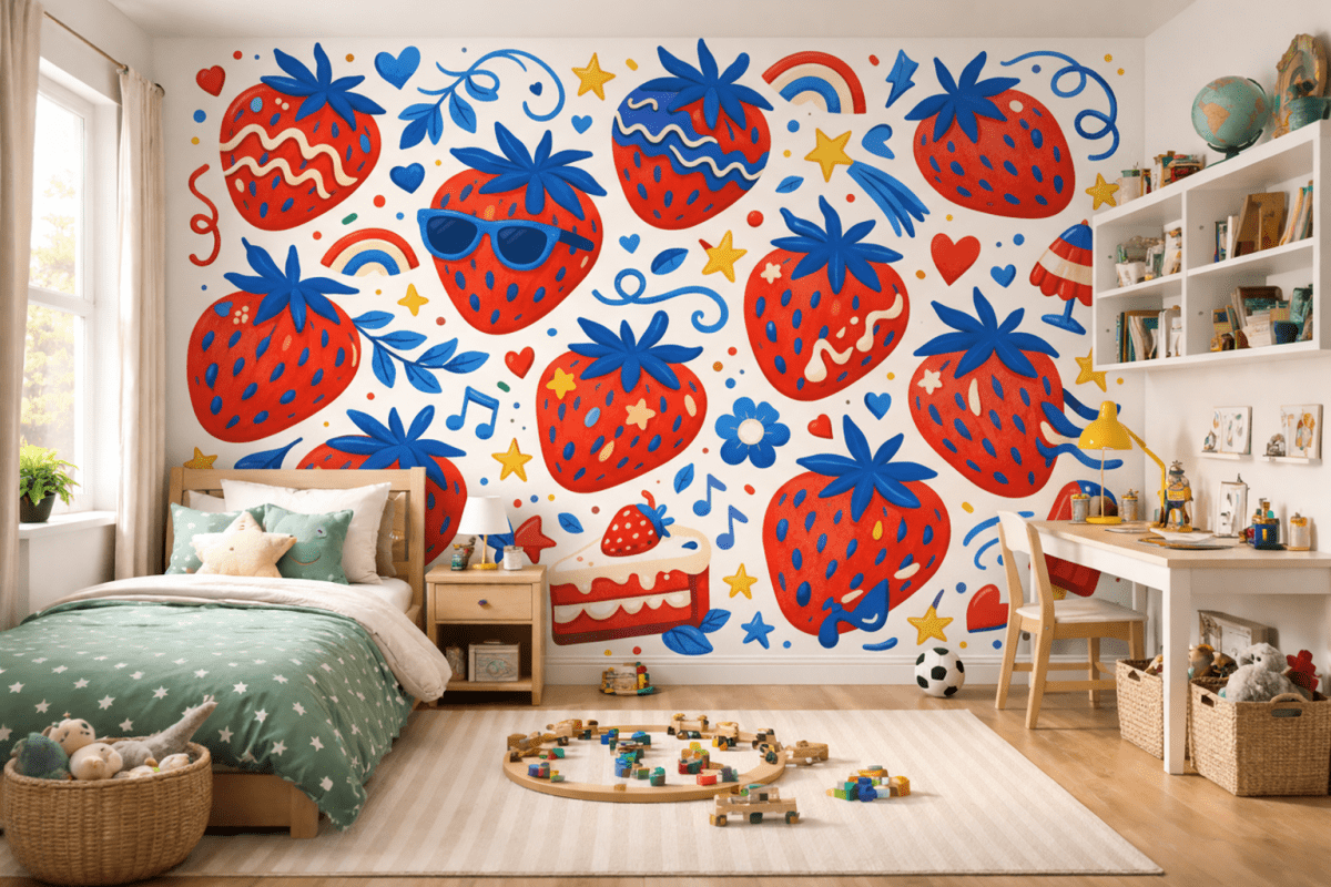 Strawberry Mural