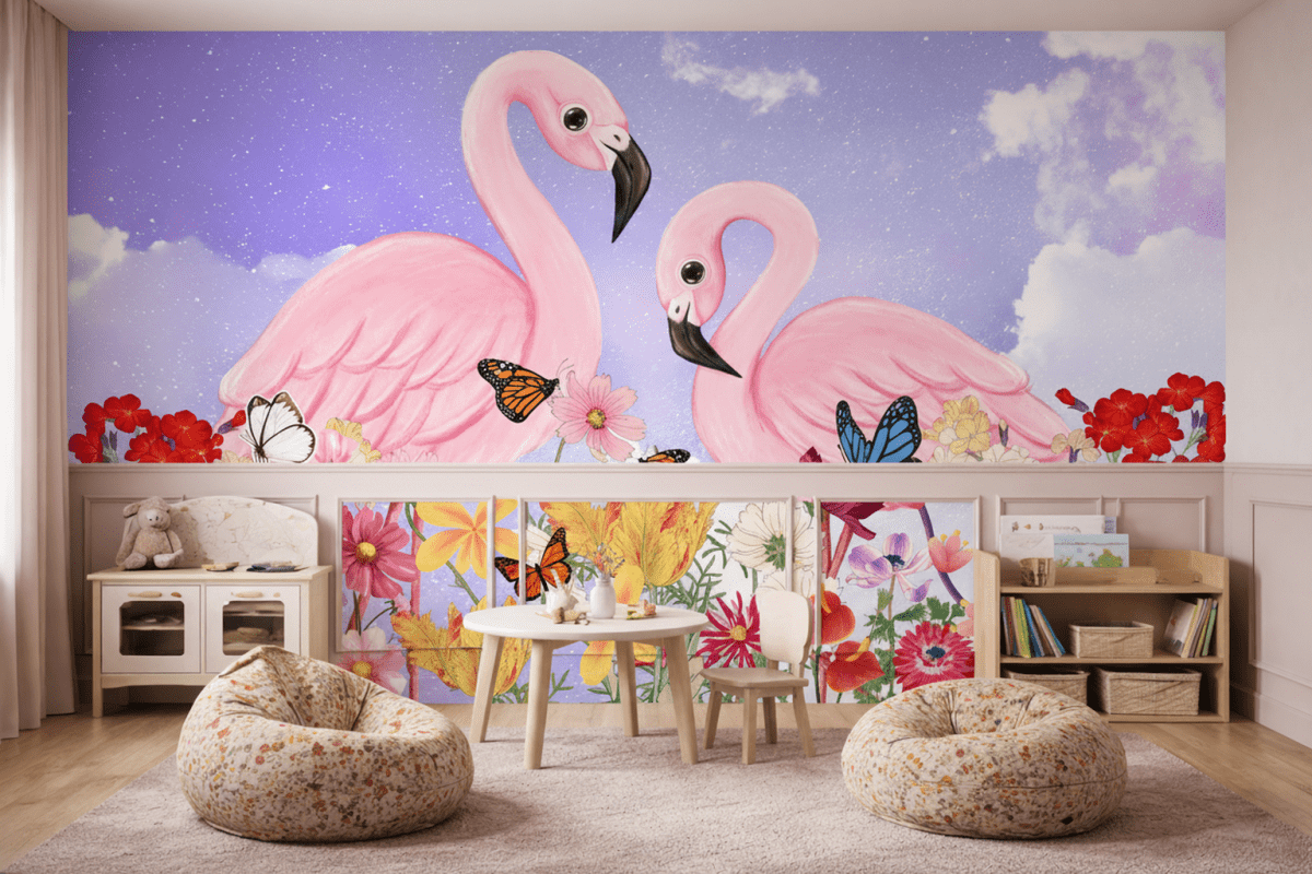 Flamingo Blossom Bounty