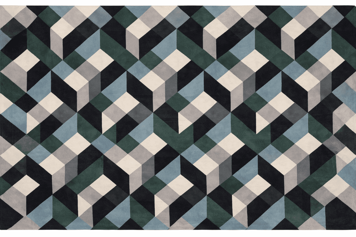 Frosted Geometric Veil