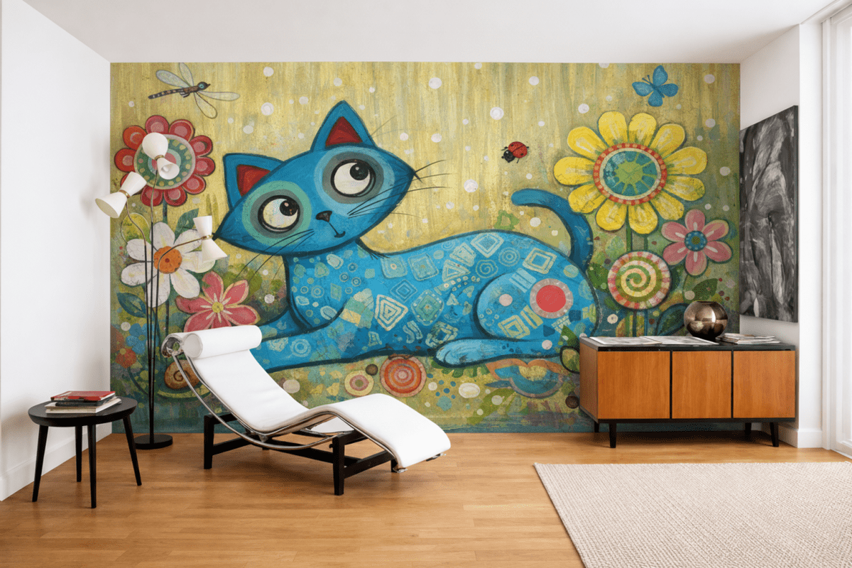 Whimsical Feline Garden