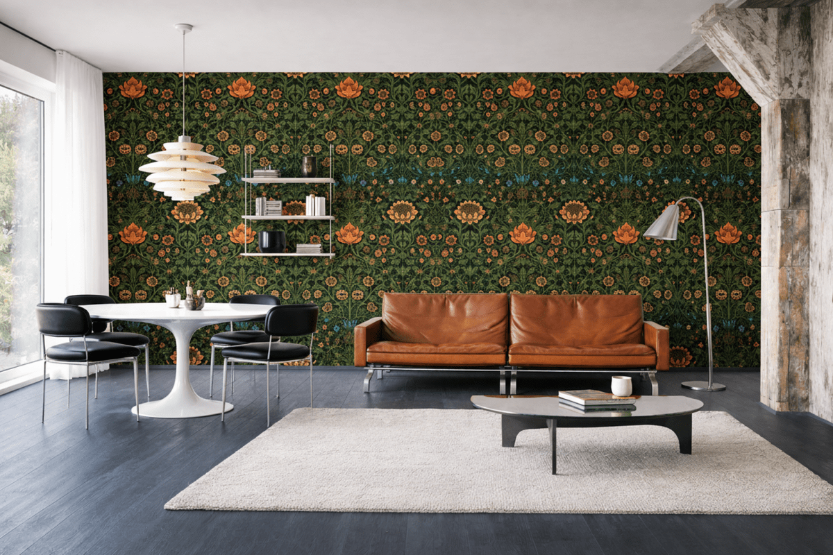 William Morris Frosted Flora Array