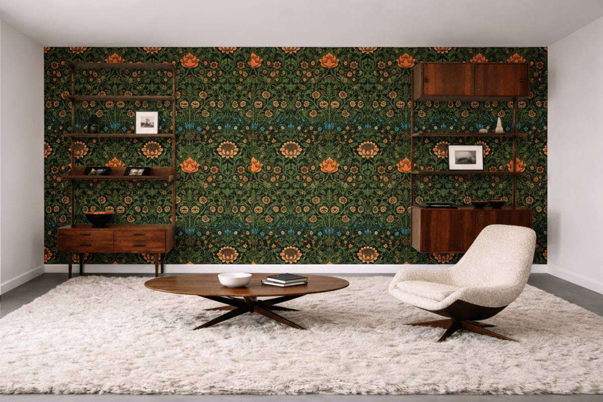 William Morris Frosted Flora Array