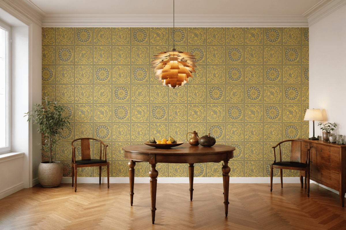 William Morris Gilded Petal Mosaic