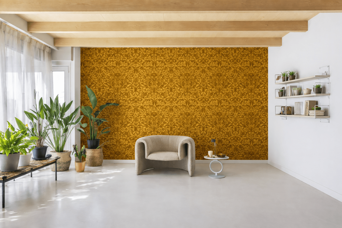 William Morris Amber Flourish