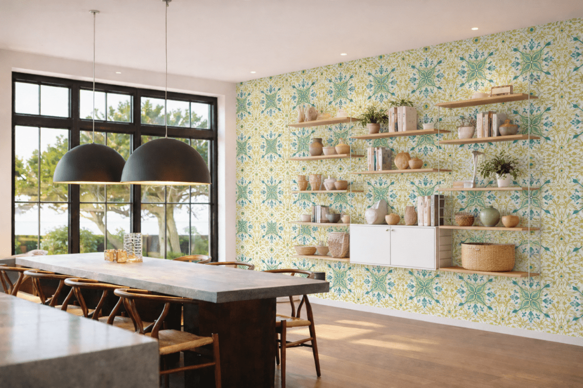 William Morris Fractal Verde