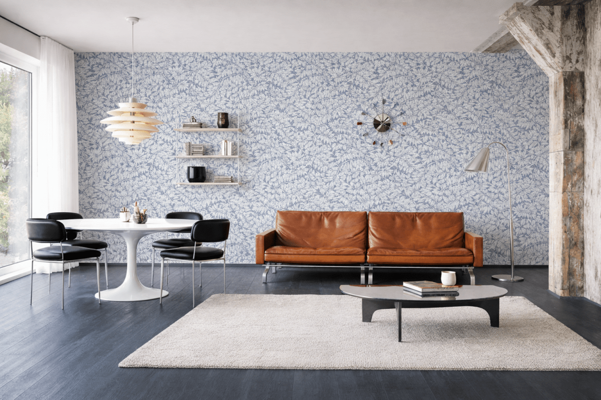 William Morris Foliage Silhouette