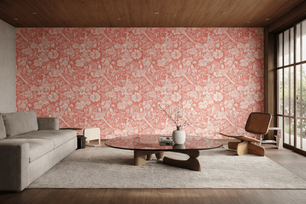 William Morris Coral Blossom Tapestry
